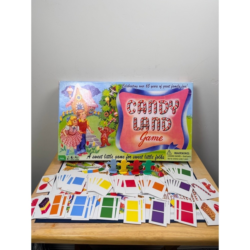 Candy Land 65th Anniversary Board Game COMPLETE 2014 Hasbro Retro Family Game